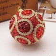 thumbnail image 1 of Clearance! Christmas Rhinestone Glitter Baubles Ball Xmas Tree Ornament Decoration 8CM, 1 of 3