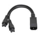 thumbnail image 4 of Cable de alimentación V, cable de alimentación del divisor Cable de alimentación de computadora Cables de alimentación IE construidos para durar, 4 of 8