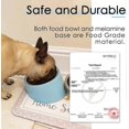 thumbnail image 5 of Bowl for Dog Cat, Sloped Bowl Non-Slip Modern Elegant Melamine Support with Removable Solid Stainles, 5 of 5
