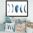thumbnail image 3 of Designart 'Magic Blue Moon Phases On White' Bohemian & Eclectic Framed Art Print, 3 of 4
