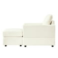 thumbnail image 3 of Corduroy Modular Sofa with Pillow / Resting and Entertainment / Solid Wood Frame for Durability, 3 of 5