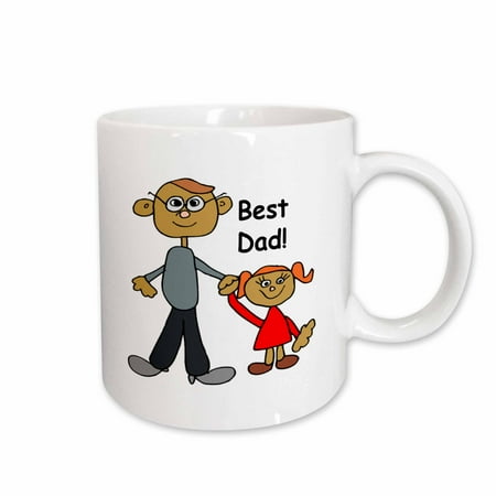 

3dRose Best Dad Ceramic Mug 11-ounce