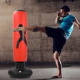 thumbnail image 2 of Graflsoa Eco-Friendly Inflatable PVC Punching Bag - Black, Yellow, Red Options, 155cm Height, 30cm Top Diameter, 2 of 7