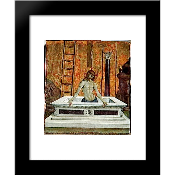 Dead Christ at the tomb 20x24 Framed Art Print by Perugino, Pietro