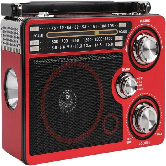 HLONK -Full Band Portable Shortwave Radio AM FM SW LW World Band Radio DSP Good Reception Radio Shortwave Radio with Best Reception Long Telescopic Antenna for Home Kitchen Outdoor【0