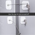 thumbnail image 2 of Child safety locks for refrigerators and cabinets (1 set) White, 2 of 5