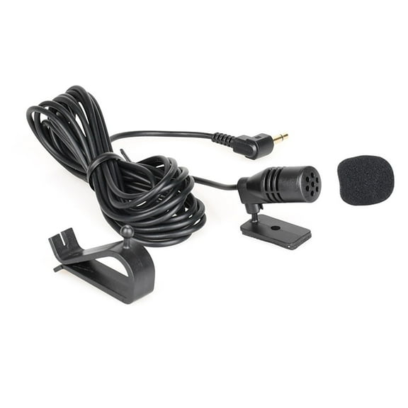 3.5mm Car Audio Microphone Mini Wired External Mic Clip for Car Dvd Radio 10Ft