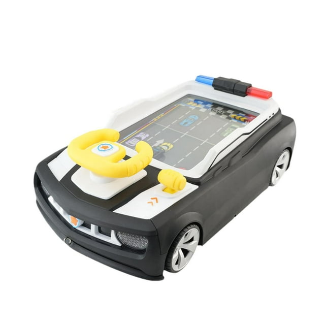 Juguete del volante, juego de conducción de aventuras, desarrollo de juguetes educativos de aprendizaje simulado para niños de 3, 4, 5 y 6 años Negro