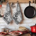 thumbnail image 6 of Nautical Anchor Kitchen Towels Set of 2, Rudder Stars Retro Black Grey Wooden Grain Absorbent Dish Towels for Kitchen, Microfiber Hand Towel, Quick Drying Tea Towel for Cleaning Decorative Dishcloths, 6 of 7