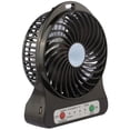 thumbnail image 1 of Ventilador USB portátil con batería y linterna, silencioso y potente ventilador de escritorio recargable para carga de teléfono, al aire libre, oficina, mochila Zhivalor 220286-2, 1 of 4