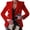 Red, variant on Inevnen Womens Blazer Long Sleeve Draped Open Front Causal Office Jackets Single Breasted Work Suit