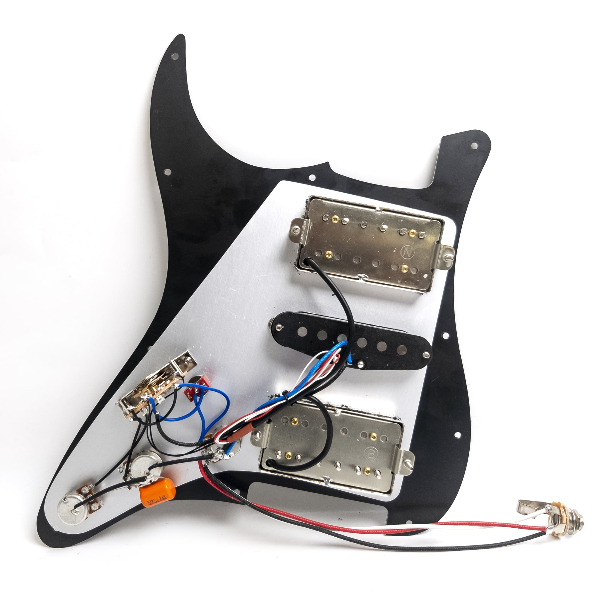 HSH Prewired Loaded Pickguard, with Alnico 5 Humbucker & Single coil Pickups, for Fender Strat Guitar