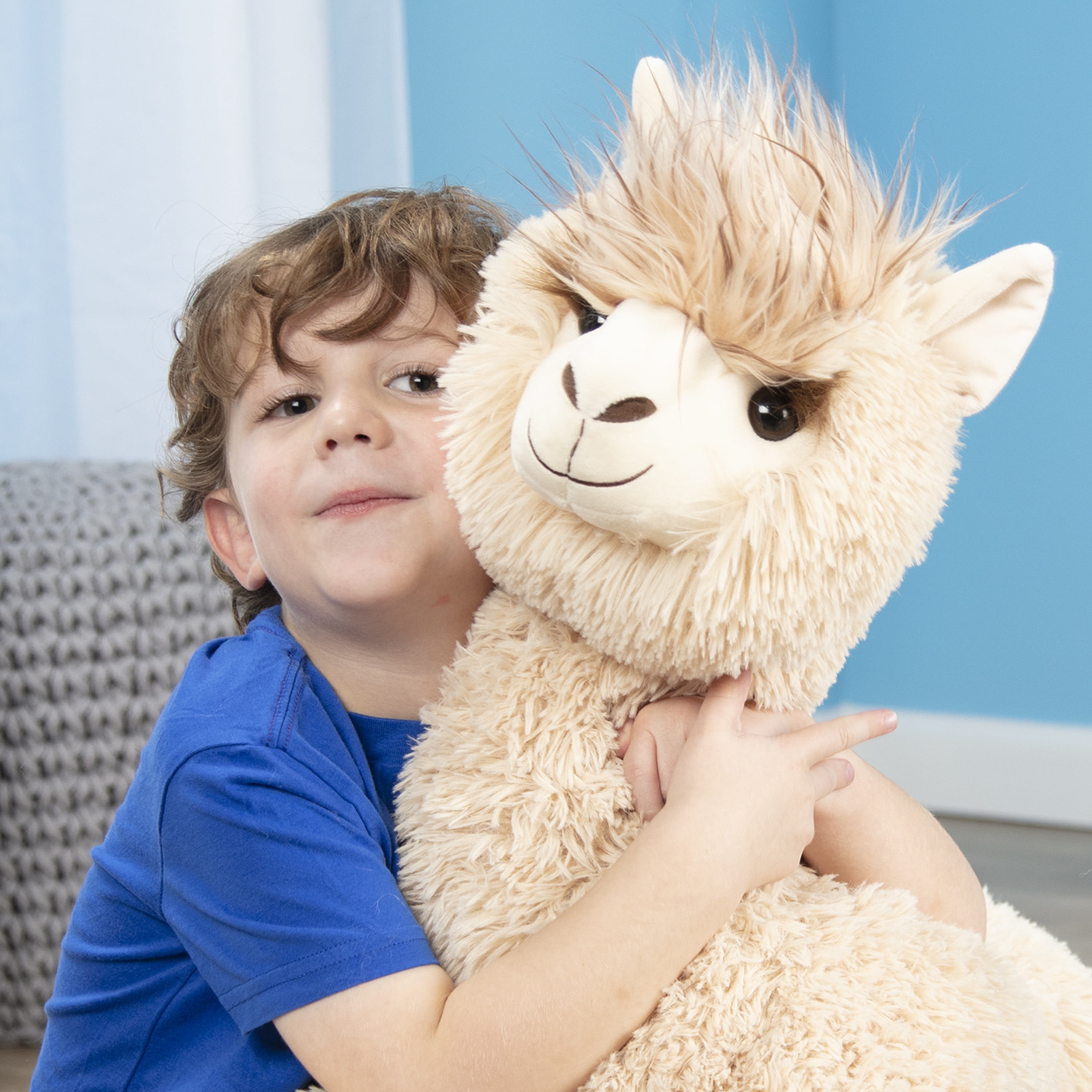 Melissa Doug Jumbo Llama Stuffed Plush Animal 26 Inches Tall