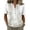 White, variant on Stralyhd Cotton Linen Women Tops Short Sleeve Button Down Shirts Summer V Neck Top Casual Loose Henley Blouses Blue L