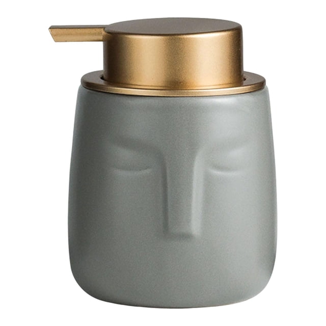 Dispensador de jabón Dispensador manual de jabón líquido de cerámica de 350 ml Magideal Dispensador de jabón