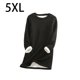 thumbnail image 3 of Jumpingount Ropa interior térmica de mujer portátil Color sólido reutilizable reemplazo de manga larga invierno otoño caliente mantenimiento camiseta de Prendas para la parte del cuerpo Negro 5XL Jumpingount AP013396-24, 3 of 6