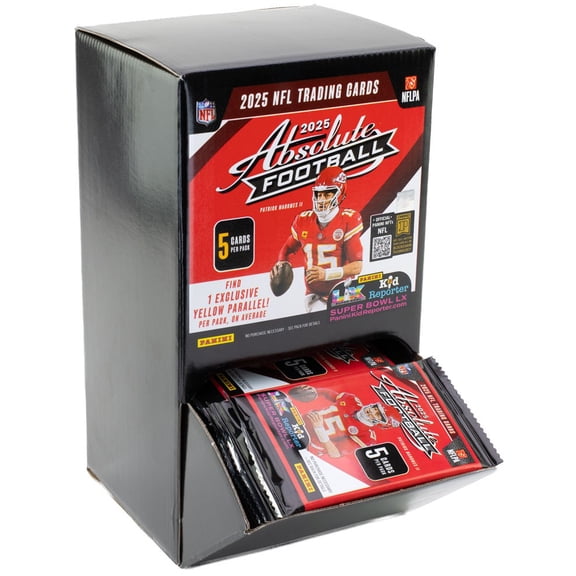 NFL Panini 2025 Absolute Football Trading Card GRAVITY FEED Box (48 Packs)