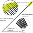 thumbnail image 2 of AMEYXGS (12pcs Yellow) Carbon Arrow for Practice Hunting Target Outdoor, 2 of 4