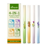 4-In-1 Diffusion Pen Set – Plant-Based Aromatherapy, Relaxation & Mood-Enhancing Fragrance Sticks, Portable Diffuser Pen For Home, Office & Travel, Compact 4-Piece Set Makeup Organizers