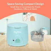 MyMini 1.5 qt Electric Deep Fryer, 700 watts, Aqua