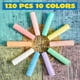 thumbnail image 2 of Tizas para aceras JOYIN, paquete de 120 unidades, no tóxicas, gigantes, lavables para niños, 2 of 9