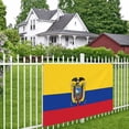 thumbnail image 4 of DouZhe Ecuador Flag Sign Banner, Nation Country Hanging Banners Backdrop Festive Party Decor for Indoor Outdoor, 47 x 71 Inches, 4 of 7