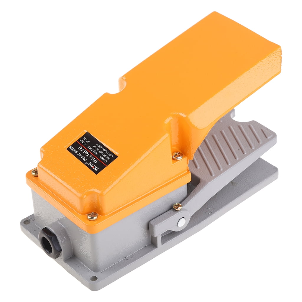 OOKWE 380V 15A Heavy Duty Foot Switch SPDT NO NC Electric Pedal