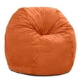 thumbnail image 3 of Jaxx 5 Foot Saxx Big Bean Bag Chair for Adults, Mandarin, 3 of 5