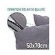 thumbnail image 2 of Almohada 30 x 50 cm Algodón Juego de 2 Jersey de algodón 150 Antracita Almohada 30x50 cm Funda de cojín resistente e hipoalergénica para almohada 30x50 cm, 2 of 5