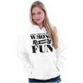 thumbnail image 4 of Wrong More Fun Rebellious Gym Workout Hoodie Sweatshirt Women Men Brisco Brands L, 4 of 6