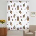 thumbnail image 2 of Easter Rabbits Ears Sheer Curtains 72 Inches Long, Spring Cactus Potted Plant Flowers Light Filering Curtains, Breathable Simi Curtain Privacy Drapes for Living Room Bedroom Window Treatment, 2 of 9