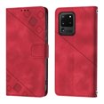 thumbnail image 2 of Compatible with Samsung Galaxy S20 Ultra 5G Classic Embossed PU Leather Case with Card Holder Shockproof Cover, 2 of 5