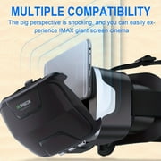 VR Headsets Compatible With IPhone & Android - Universal Phone Virtual Reality VR Goggles For Kids & Adults - Your Best Mobile Games 360 Movies Soft & Comfortable 3D VR Glasses