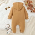 thumbnail image 2 of Gubotare Baby Bodysuit Sets Baby Boys Sweatshirt Little Girls Long Sleeve T-shirt Toddler Pullover Blouses Top Fall Winter Clothes,Coffee 9-12 Months, 2 of 5
