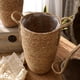 thumbnail image 5 of Flower Decorative Pot a mano Canasta de almacenamiento de flores hecha a mano Cantaje de tejido de paja, 5 of 6