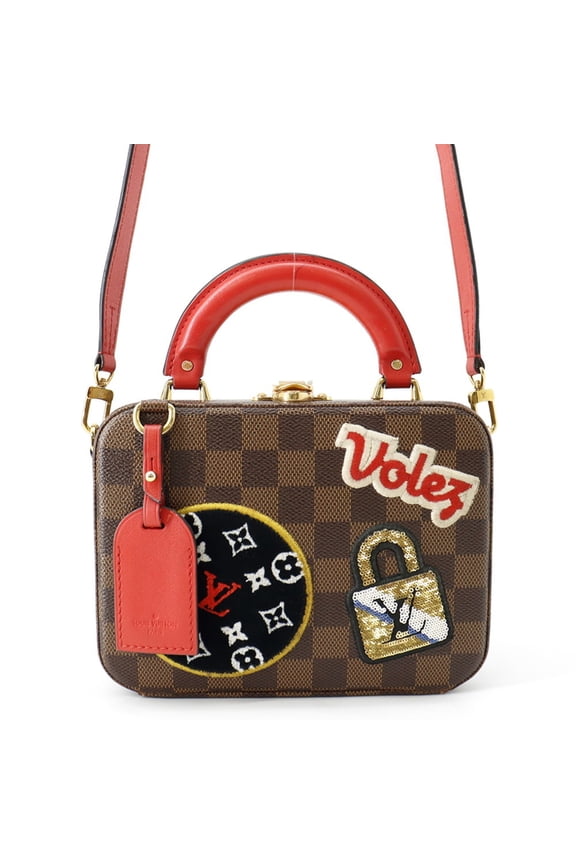 Pre-Owned Louis Vuitton Damier Ebene handbag LV Stories Box N40048 2-way shoulder patchwork...