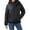 Black, variant on GEWSEY Women's Short Down Coat Packable Puffer Jacket With Hooded Winter Ultra Light Outerwear (White, L)