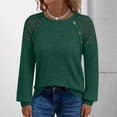 thumbnail image 2 of Blouses for women dressy casual Long Sleeve Polyester and Spandex Soft Clothing XL Green womens blouses, 2 of 5