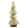 thumbnail image 5 of Mini Christmas Tree Set, Bottle Brush Trees, Flocked Xmas Village, Small Artificial Trees, Winter Holiday Decor, Tabletop Decorations for Home, 5 of 5