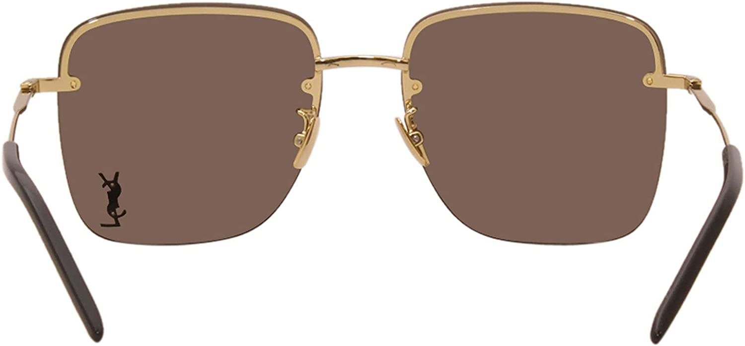 【関税込み】Saint Laurent ゴールド SL 312 M サングラス Saint Laurent Sunglasses SL 312 M 006 Gold Grey Gold Mirror