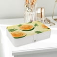 thumbnail image 6 of Cantaloupe Travel Jewelry Box Organizer Necklace Portable Case Holder Storage Display Stand PU Leather with Removable Compartment, 6 of 6