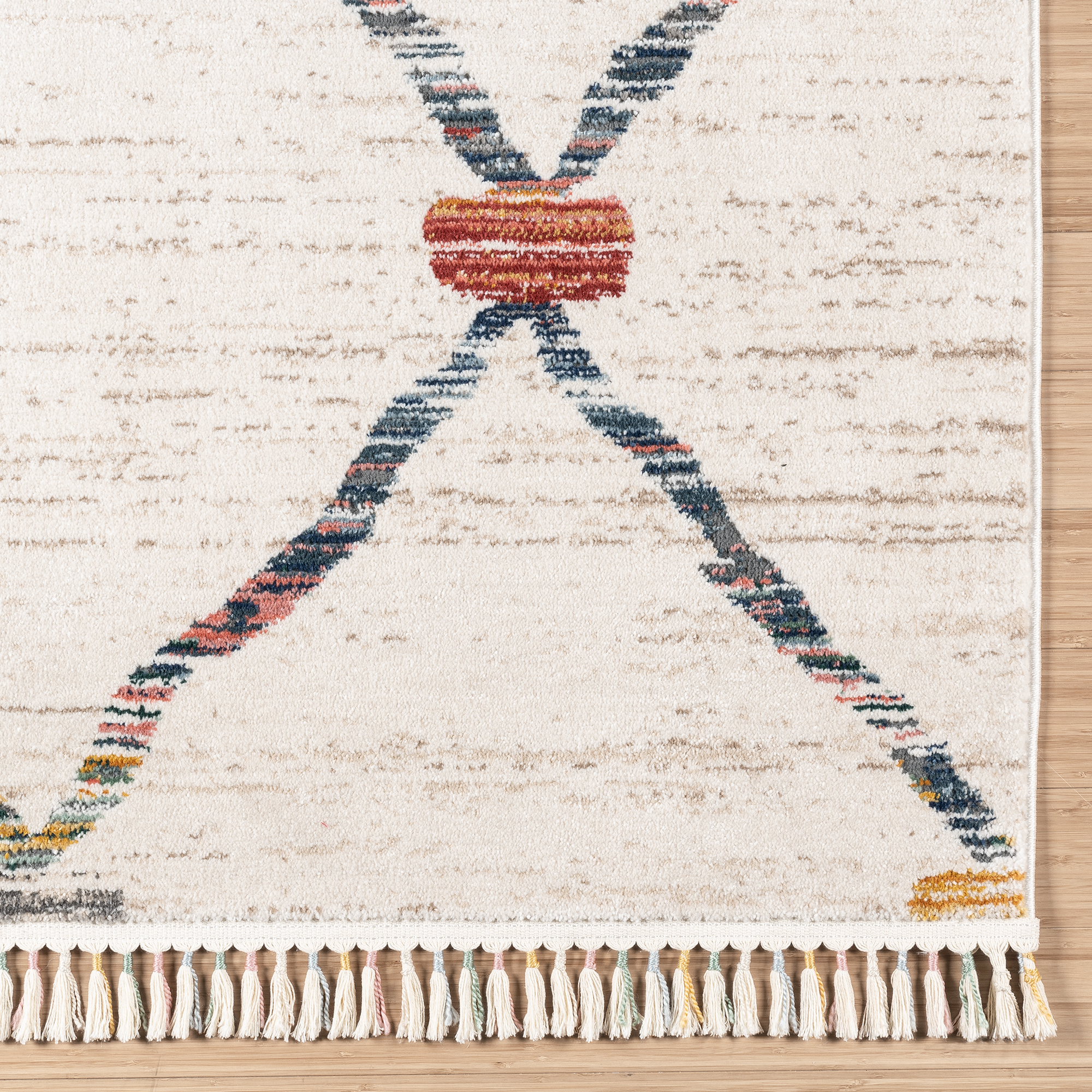 Gertmenian Amiens Dieppe Modern Geometric Cream Indoor Area Rug, 6x9