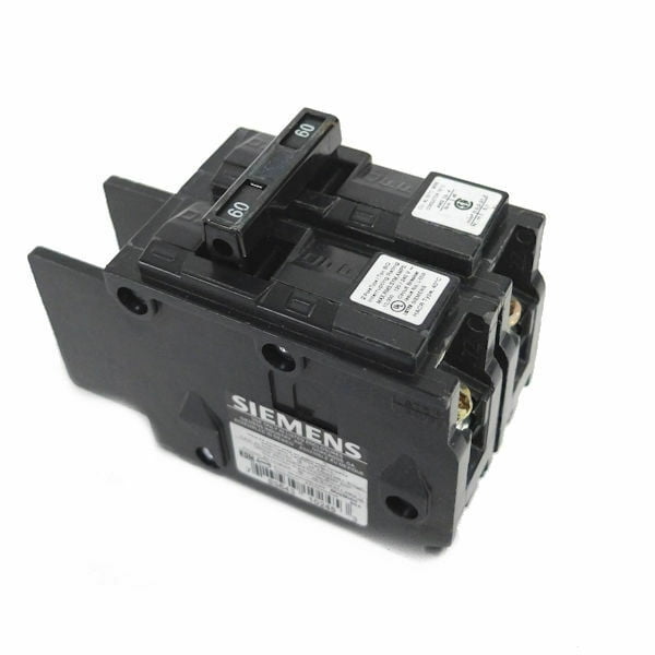 Siemens BQ2B060 60Amp Double Pole 120/240Volt 10KAIC Lug In/Lug Out