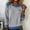 Gray, variant on Womens Black Sweater Long Sleeve Crewneck Soft Knit Top for Winter Fall Casual Cozy Everyday Wear Tops for Women,Size M