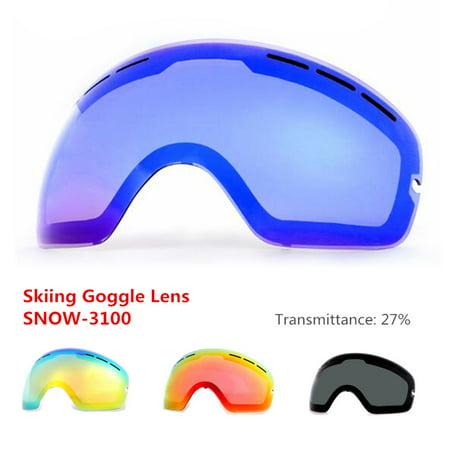Double-layer Anti - glare Lenses Ski Night Vision Goggles Mask Lens Anti-fog Ski Snowboard Winter Ice Snow Sports Eyewear Skiing