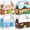 #1 24pcs 4 Design, variant on Joyfy 24 Pcs 3D Christmas House Cardboard Boxes for Holiday Xmas Goody Gift, Goodie Paper Boxes, School Classroom Party Favor Supplies, Candy Treat Cardboard Cookie Boxes
