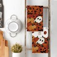 thumbnail image 4 of Sm:)e Orange Pumpkin Spooky Halloween Kitchen Towels Dish Towels Set of 2, 18x26 Inch, Seasonal Holiday Hand Towels for Kitchen and Dining Table, 4 of 6
