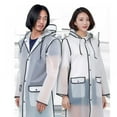 thumbnail image 3 of Transparent Raincoat for Women Rain Ponchos for Adult Waterproof Rain Jackets, 3 of 5