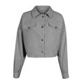 thumbnail image 7 of iHPH7 Corduroy Jacket Women's Outerwear Cropped Jacket Women's Fashion Womens Shacket Fall Outfits for Women Gray XL, 7 of 7