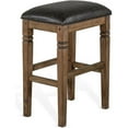 thumbnail image 3 of Home Bar and Bar Stools with Cushion in Taupe Brown 3 Piece Set, 3 of 19